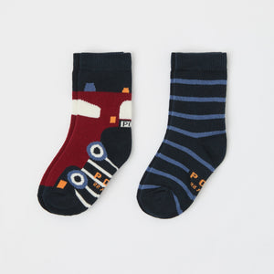 Two Pack Organic Kids Socks from the Polarn O. Pyret kidswear collection. Ethically produced kids clothing.