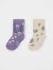 Two Pack Organic Kids Socks from the Polarn O. Pyret kidswear collection. Clothes made using sustainably sourced materials.