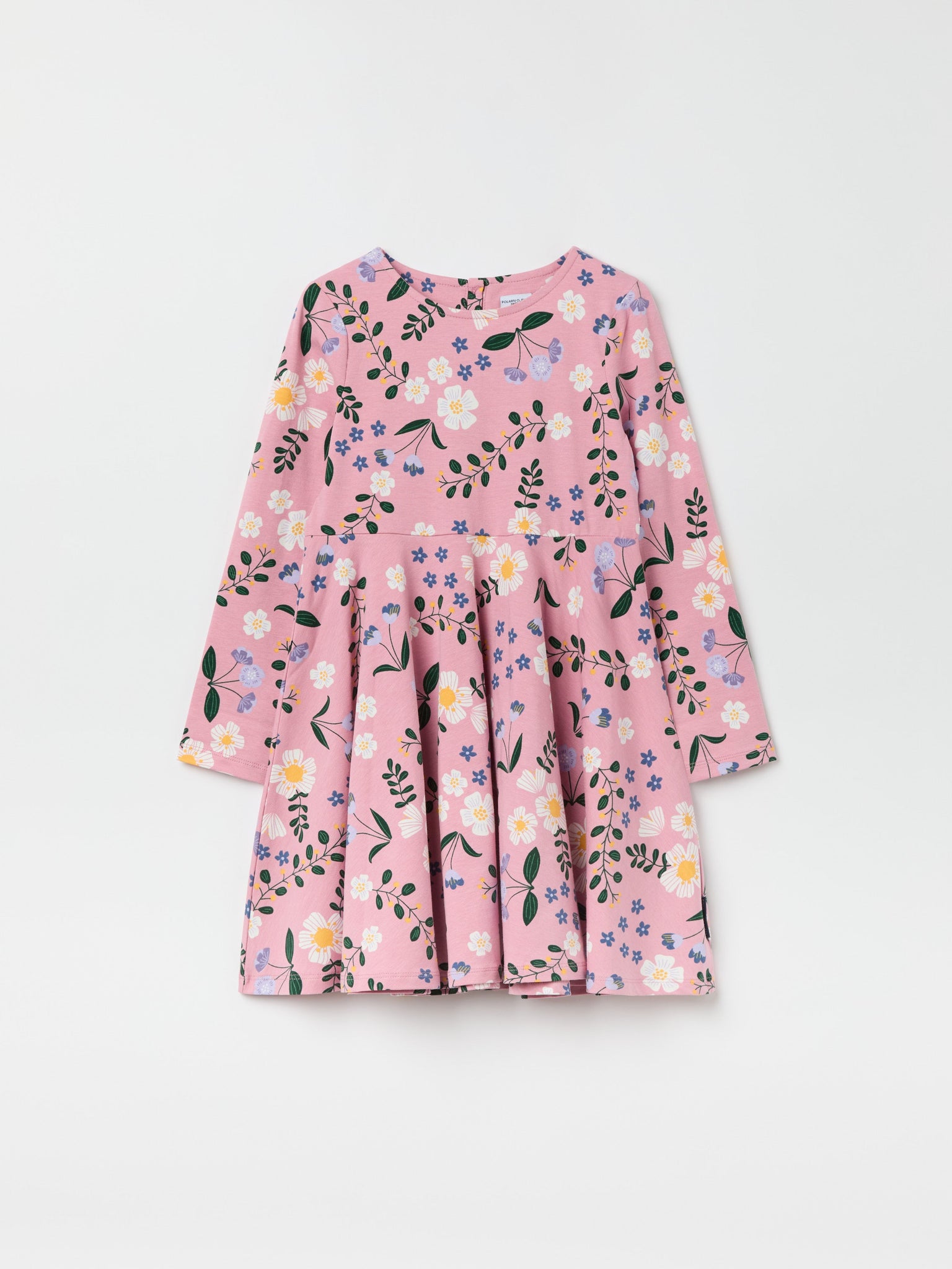 Pink Floral Print Kids Dress from the Polarn O. Pyret kidswear collection. The best ethical kids clothes