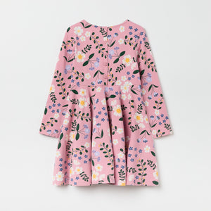 Pink Floral Print Kids Dress from the Polarn O. Pyret kidswear collection. The best ethical kids clothes