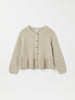 Beige Frilled Cotton Kids Cardigan from the Polarn O. Pyret kidswear collection. The best ethical kids clothes