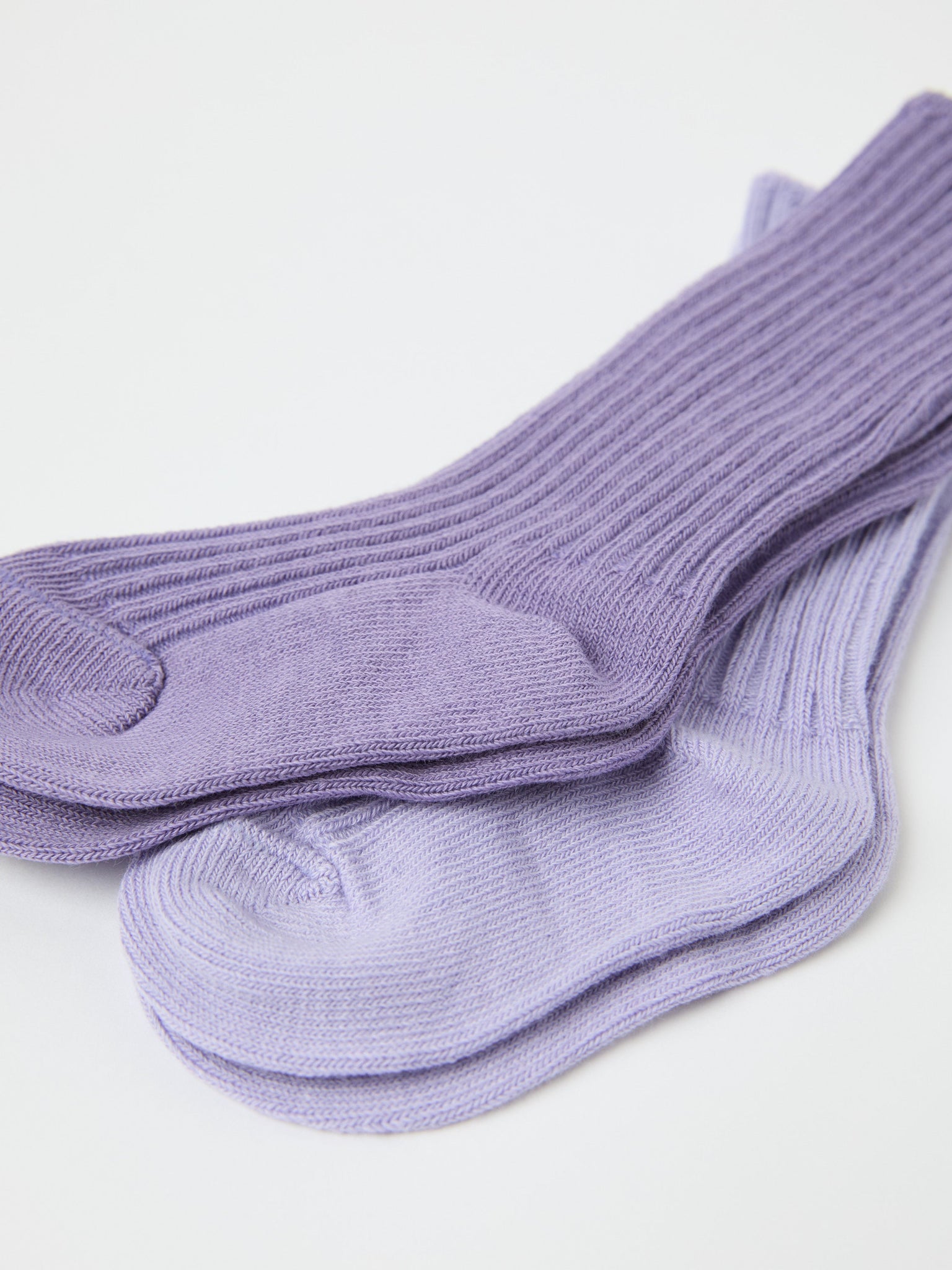 Purple Two Pack Baby Socks from the Polarn O. Pyret baby collection. Ethically produced kids clothing.