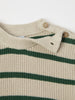 Green Striped Baby Jumper from the Polarn O. Pyret baby collection. Clothes made using sustainably sourced materials.