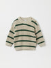 Green Striped Baby Jumper from the Polarn O. Pyret baby collection. Clothes made using sustainably sourced materials.