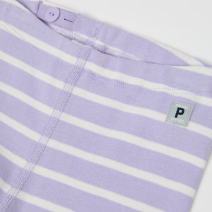 Striped Baby Leggings from the Polarn O. Pyret baby collection. Nordic kids clothes made from sustainable sources.