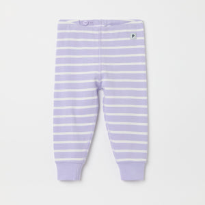 Striped Baby Leggings from the Polarn O. Pyret baby collection. Nordic kids clothes made from sustainable sources.