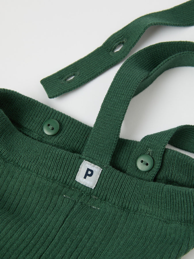 Knitted Baby Dungarees from the Polarn O. Pyret baby collection. Nordic kids clothes made from sustainable sources.