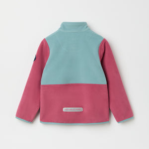 Pink Recycled Fleece Jacket from the Polarn O. Pyret kidswear collection. Quality kids clothing made to last.