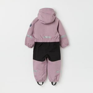 Purple Recycled Kids Puddle Suit from the Polarn O. Pyret kidswear collection. Quality kids clothing made to last.