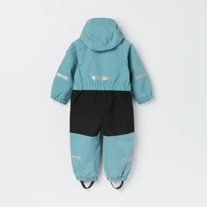 Blue Recycled Kids Puddle Suit from the Polarn O. Pyret kidswear collection. The best ethical kids outerwear.