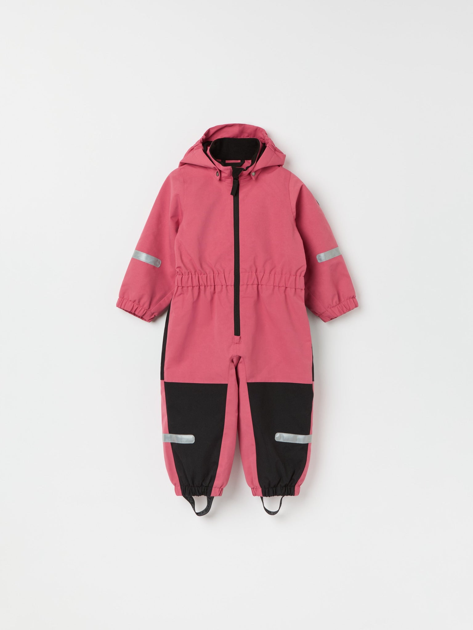 Pink Recycled Kids Puddle Suit from the Polarn O. Pyret kidswear collection. Ethically produced kids outerwear.