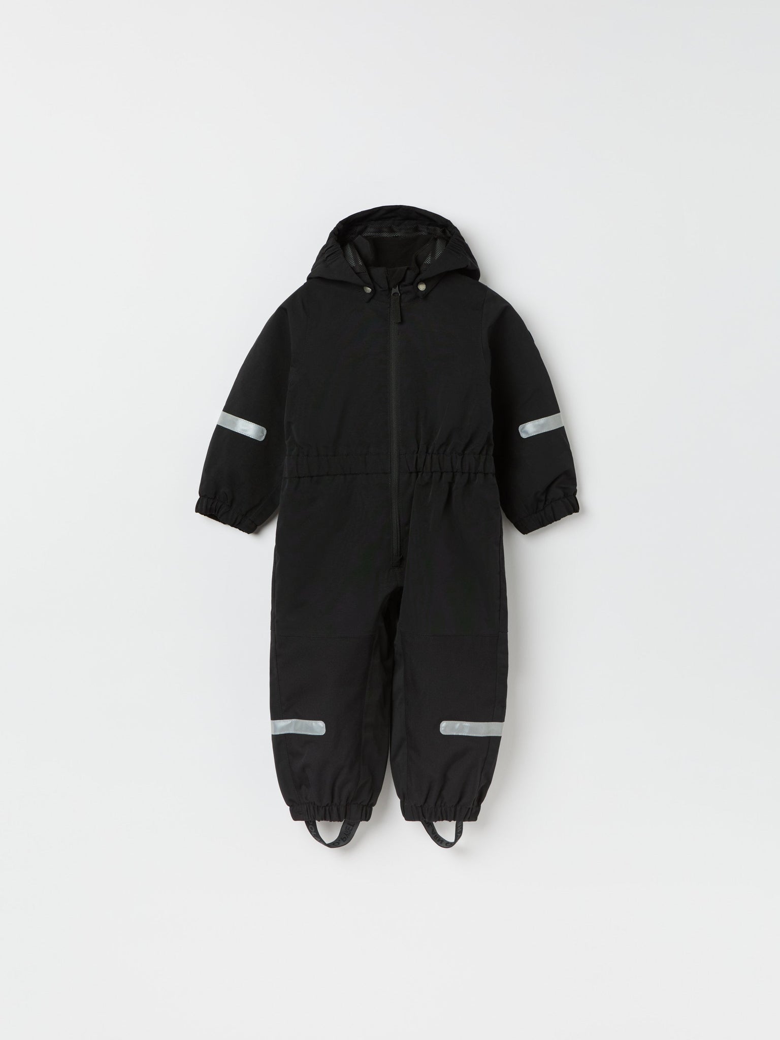 Black Recycled Kids Puddle Suit from the Polarn O. Pyret kidswear collection. Ethically produced kids outerwear.