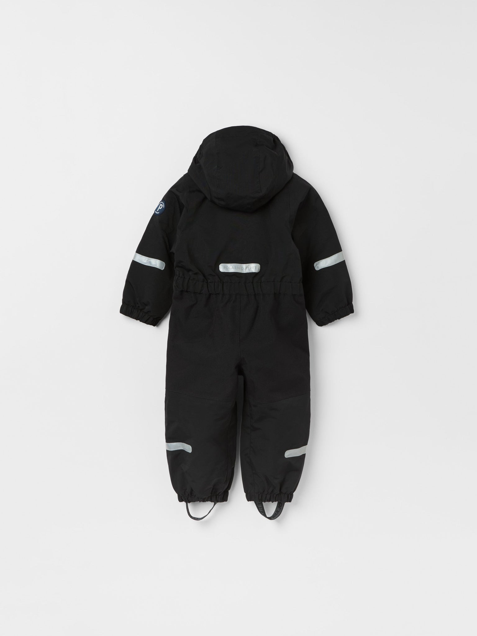 Black Recycled Kids Puddle Suit from the Polarn O. Pyret kidswear collection. Ethically produced kids outerwear.