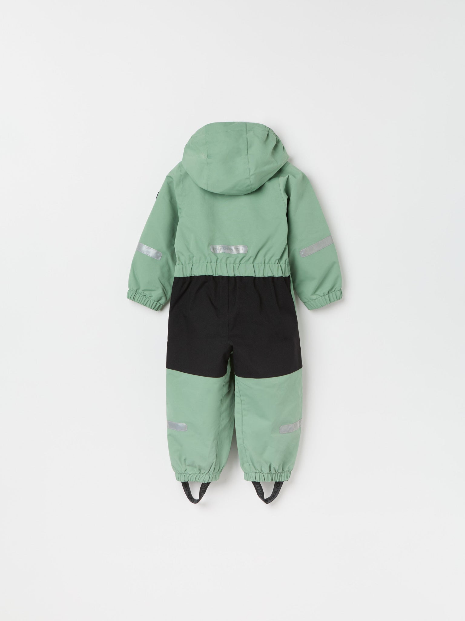 Green Recycled Kids Puddle Suit from the Polarn O. Pyret kidswear collection. Made using ethically sourced materials.