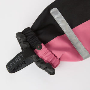 Pink Recycled Kids Puddle Suit from the Polarn O. Pyret kidswear collection. The best ethical kids outerwear.