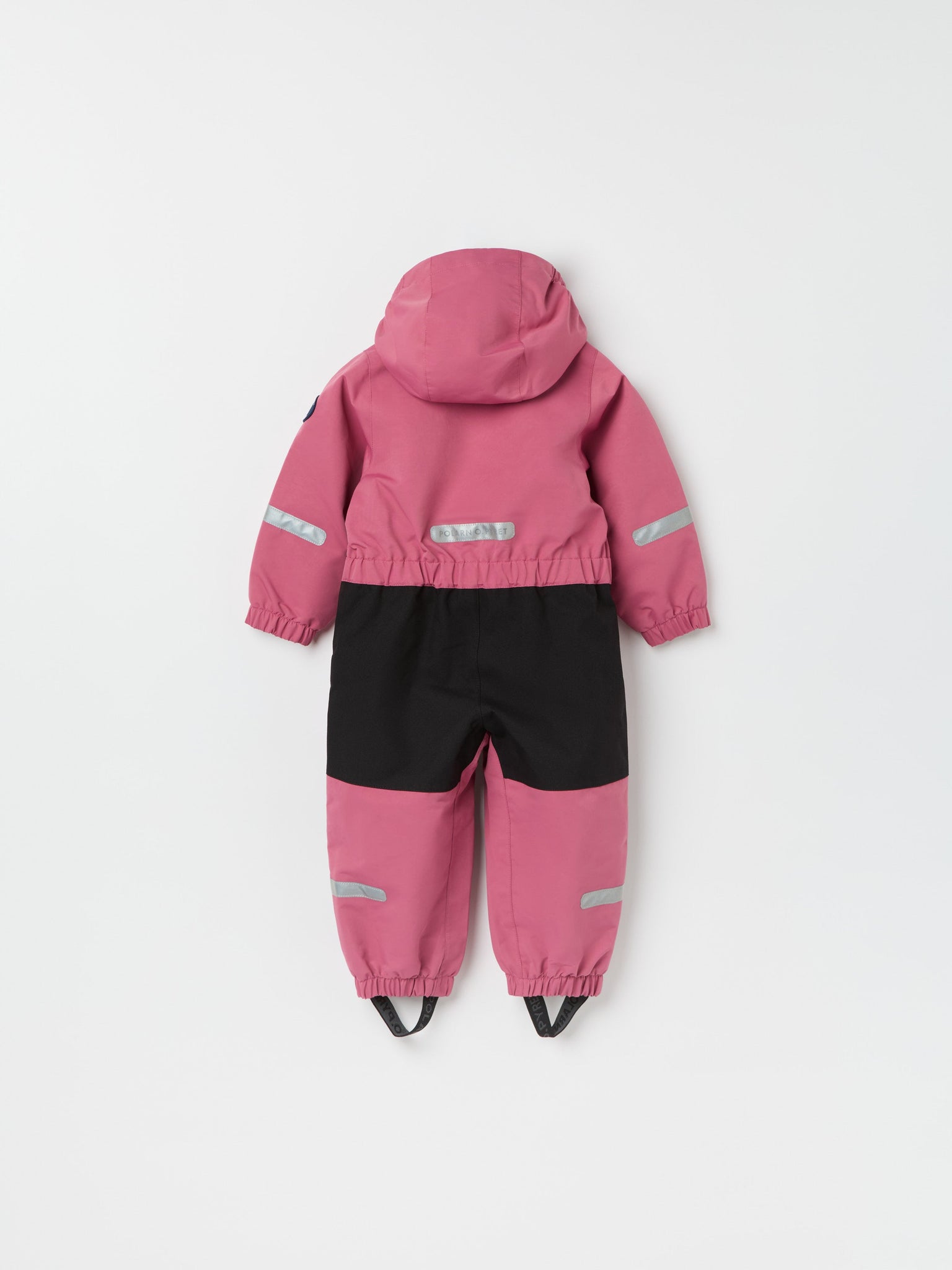 Pink Recycled Kids Puddle Suit from the Polarn O. Pyret kidswear collection. The best ethical kids outerwear.