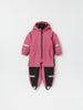 Pink Recycled Kids Puddle Suit from the Polarn O. Pyret kidswear collection. The best ethical kids outerwear.