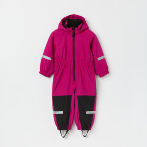 Purple Recycled Kids Puddle Suit from the Polarn O. Pyret kidswear collection. Quality kids clothing made to last.