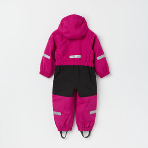 Purple Recycled Kids Puddle Suit from the Polarn O. Pyret kidswear collection. Quality kids clothing made to last.