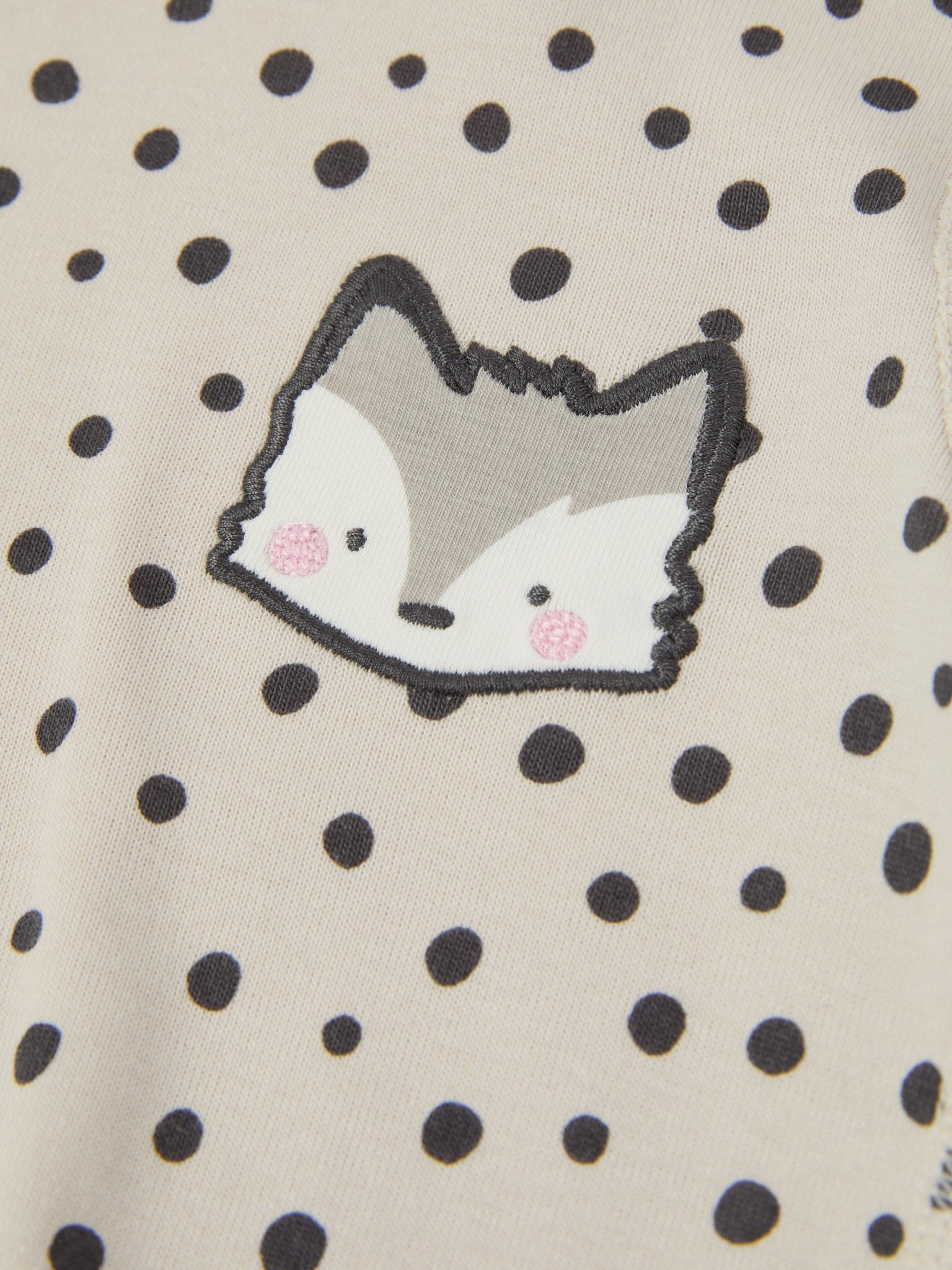 Ribbed Fox Appliqué Organic Babygrow from the Polarn O. Pyret baby collection. The best ethical kids clothes