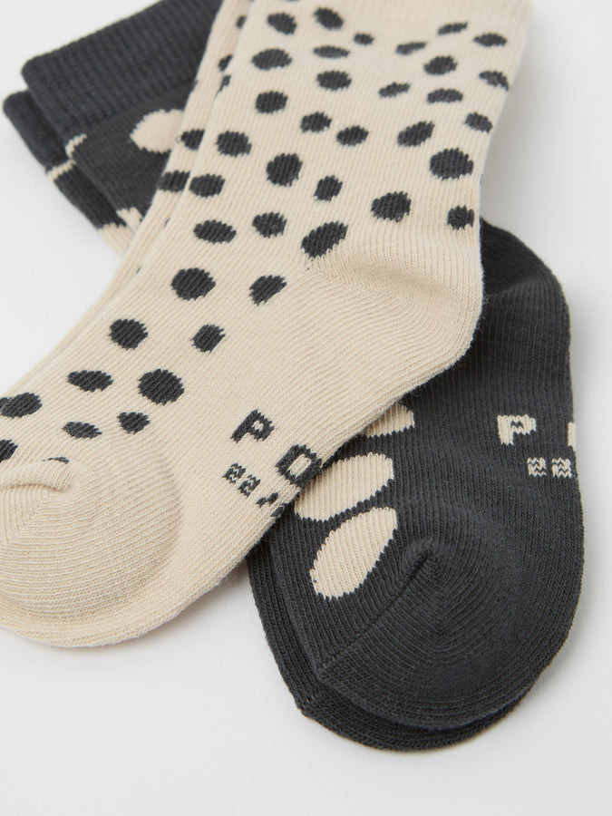 Two Pack Organic Kids Socks from the Polarn O. Pyret kidswear collection. Nordic kids clothes made from sustainable sources.