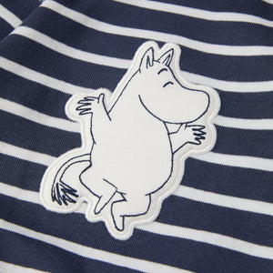 Striped Moomin Appliqué Babygrow from the Polarn O. Pyret baby collection. Nordic kids clothes made from sustainable sources.