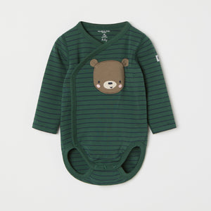 Striped Moomin Appliqué Babygrow from the Polarn O. Pyret baby collection. Ethically produced kids clothing.