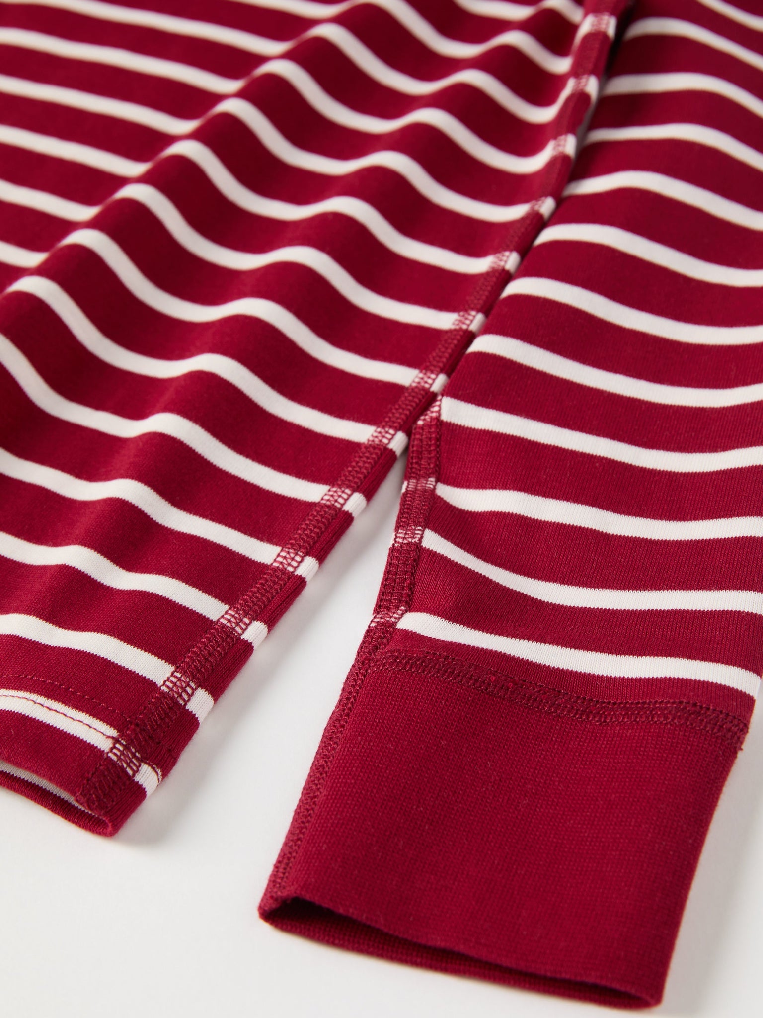 Organic Cotton Red Striped Kids Top from the Polarn O. Pyret kidswear collection. Ethically produced kids clothing.