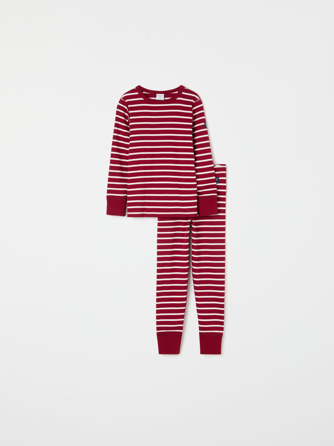 Organic Cotton Red Striped Kids Top from the Polarn O. Pyret kidswear collection. Ethically produced kids clothing.