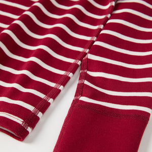 Organic Cotton Red Striped Kids Top from the Polarn O. Pyret kidswear collection. Ethically produced kids clothing.