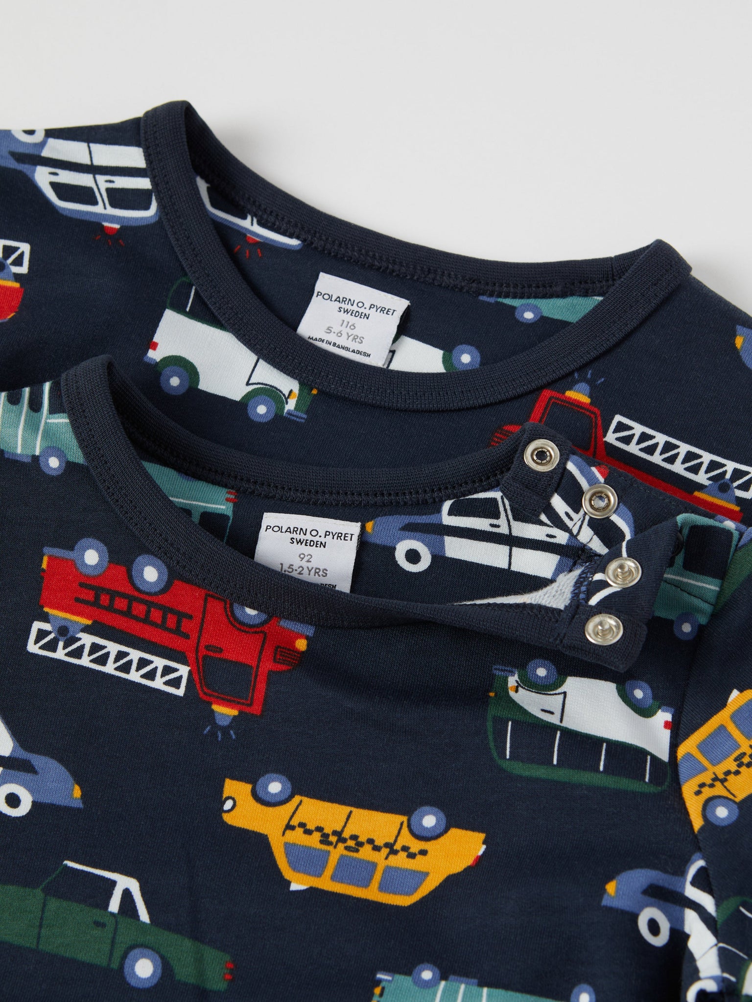 Car Print Kids Top from the Polarn O. Pyret kidswear collection. Clothes made using sustainably sourced materials.