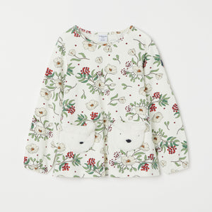 Playful Bear Pocket Kids Top from the Polarn O. Pyret kidswear collection. Ethically produced kids clothing.