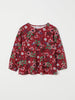 Red Floral Print Kids Top from the Polarn O. Pyret kidswear collection. Clothes made using sustainably sourced materials.