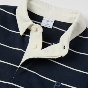 Striped Kids Rugby Shirt from the Polarn O. Pyret kidswear collection. Ethically produced kids clothing.