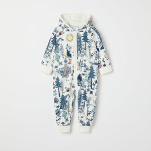 Moomin Print Baby All-in-one from the Polarn O. Pyret baby collection. Clothes made using sustainably sourced materials.