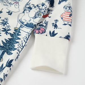 Moomin Print Baby All-in-one from the Polarn O. Pyret baby collection. Clothes made using sustainably sourced materials.