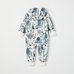 Moomin Print Baby All-in-one from the Polarn O. Pyret baby collection. Clothes made using sustainably sourced materials.