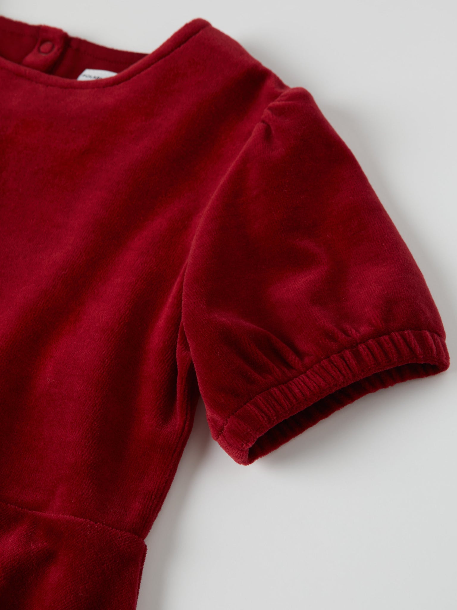 Red Velour Kids Dress from the Polarn O. Pyret kidswear collection. Clothes made using sustainably sourced materials.