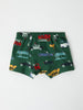 Organic Cotton Car Print Boys Boxers from the Polarn O. Pyret kidswear collection. Nordic kids clothes made from sustainable sources.