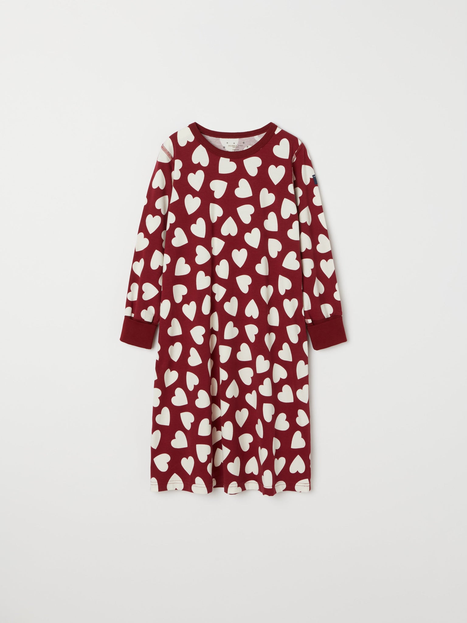 Heart Print Adult  Nightdress from the Polarn O. Pyret kidswear collection. Clothes made using sustainably sourced materials.