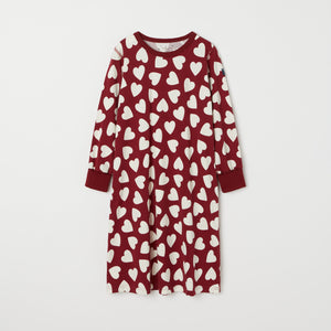 Heart Print Adult  Nightdress from the Polarn O. Pyret kidswear collection. Clothes made using sustainably sourced materials.