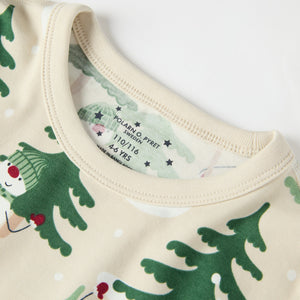 Nordic Forest Print Kids Pyjamas from the Polarn O. Pyret kidswear collection. Ethically produced kids clothing.