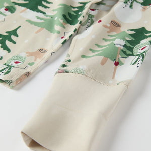 Nordic Forest Print Kids Pyjamas from the Polarn O. Pyret kidswear collection. Ethically produced kids clothing.