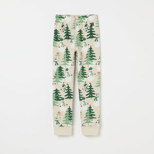 Nordic Forest Print Kids Pyjamas from the Polarn O. Pyret kidswear collection. Ethically produced kids clothing.