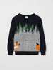 Friendly Kids Fox Jumper from the Polarn O. Pyret kidswear collection. Ethically produced kids clothing.