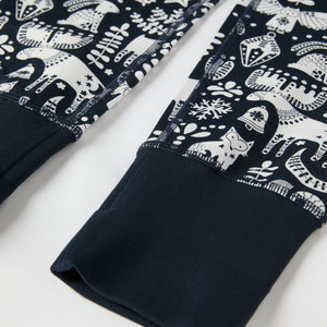 Nordic Christmas Print Kids Pyjamas from the Polarn O. Pyret kidswear collection. Ethically produced kids clothing.