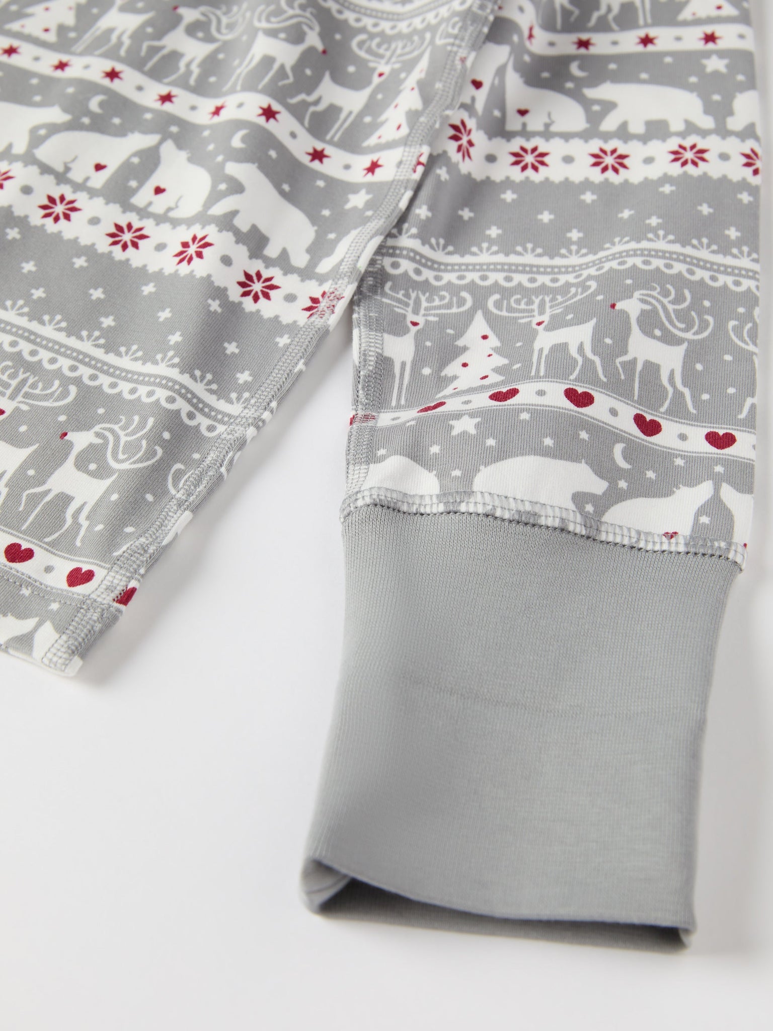 Nordic Christmas Print Kids Pyjamas from the Polarn O. Pyret kidswear collection. Nordic kids clothes made from sustainable sources.