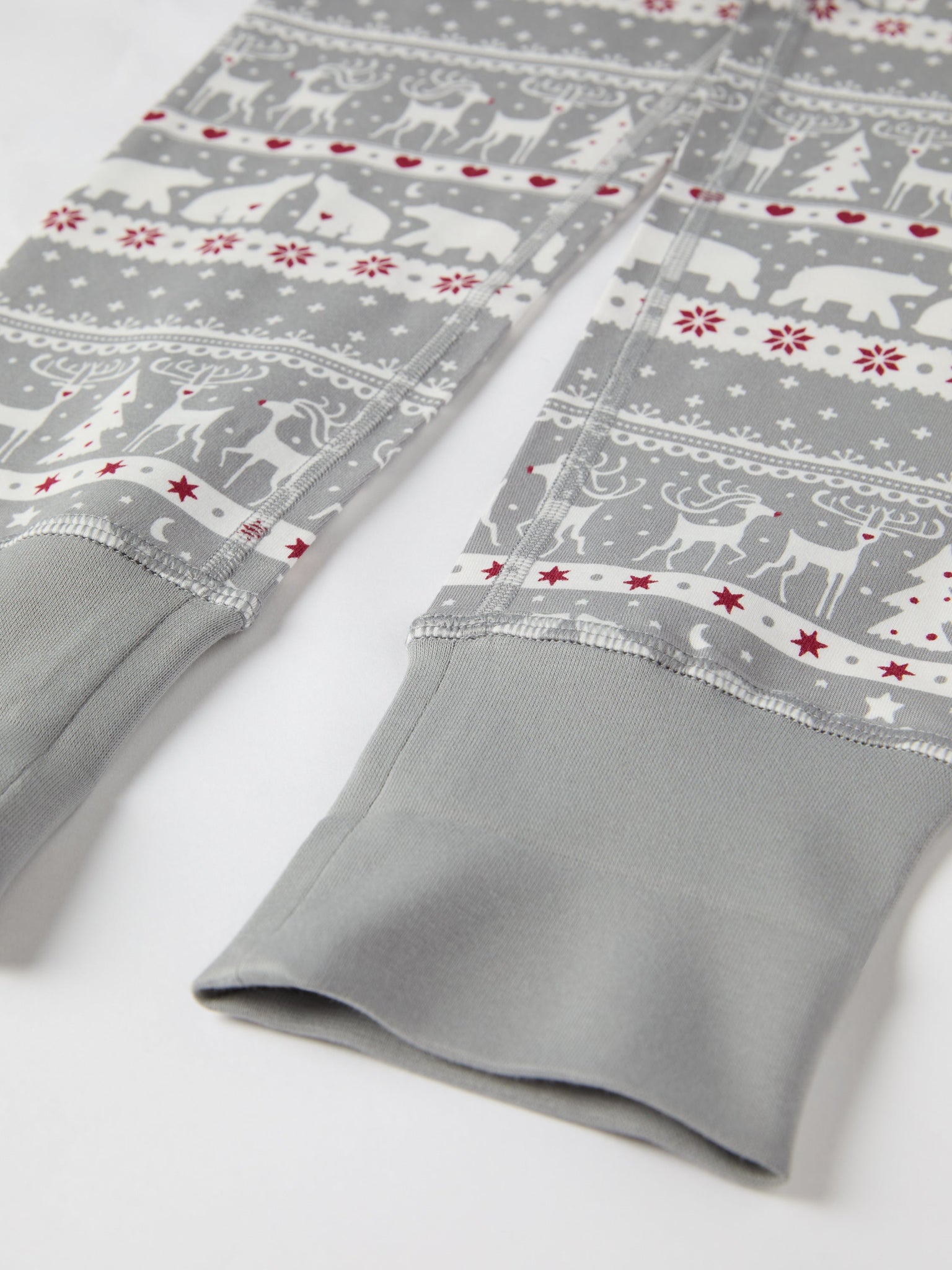 Nordic Christmas Print Kids Pyjamas from the Polarn O. Pyret kidswear collection. Nordic kids clothes made from sustainable sources.