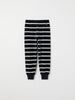 Navy Striped Velour Leggings from the Polarn O. Pyret kidswear collection. Nordic kids clothes made from sustainable sources.