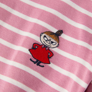 Striped Moomin Appliqué Kids Top from the Polarn O. Pyret kidswear collection. Clothes made using sustainably sourced materials.